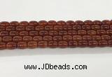 CAA5352 15.5 inches 10*14mm drum agate gemstone beads