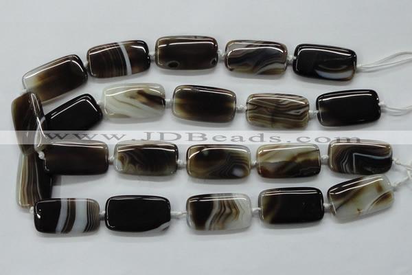 CAA536 15.5 inches 20*35mm rectangle madagascar agate beads