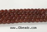 CAA5364 15.5 inches 8*12mm twisted rice agate gemstone beads