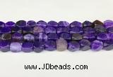 CAA5370 15.5 inches 10*12mm - 11*16mm faceted nuggets agate beads