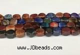 CAA5381 15.5 inches 10*12mm - 11*16mm faceted nuggets agate beads