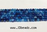 CAA5382 15.5 inches 6*7mm - 8*8mm nuggets agate gemstone beads