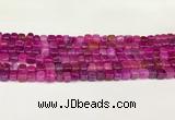 CAA5390 15.5 inches 6*7mm - 8*8mm nuggets agate gemstone beads