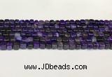 CAA5391 15.5 inches 6*7mm - 8*8mm nuggets agate gemstone beads