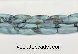 CAA5397 15.5 inches 13*40mm rice agate gemstone beads