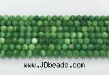 CAA5405 15.5 inches 6mm round peacock  serpntine gemstone  beads wholesale