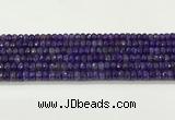 CAA5436 15.5 inches 6*8mm faceted rondelle agate gemstone beads