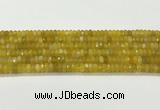 CAA5439 15.5 inches 6*8mm faceted rondelle agate gemstone beads