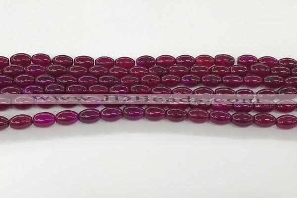 CAA5453 15.5 inches 8*12mm rice agate gemstone beads