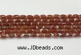 CAA5461 15.5 inches 8*12mm faceted rice agate beads