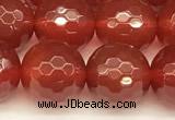 CAA5742 15 inches 10mm faceted round red agate beads