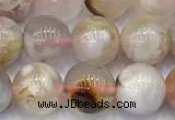 CAA5901 15 inches 8mm round sakura agate gemstone beads