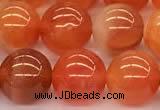 CAA5926 15 inches 10mm round red botswana agate beads