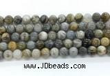 CAA6122 15.5 inches 8mm round bamboo leaf agate gemstone beads