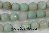 CAA715 15.5 inches 10mm faceted round fire crackle agate beads