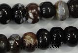 CAA733 15.5 inches 10*14mm rondelle fire crackle agate beads