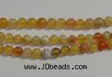 CAA86 15.5 inches 4mm round botswana agate gemstone beads