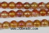 CAA869 15.5 inches 8mm round AB-color red agate beads