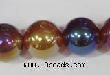 CAA873 15.5 inches 18mm round AB-color red agate beads