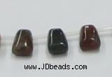 CAB130 15.5 inches 8*12mm trapezoid india agate gemstone beads