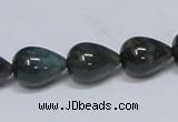 CAB396 15.5 inches 12*16mm teardrop moss agate gemstone beads