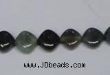 CAB418 15.5 inches 10*10mm rhombic moss agate gemstone beads