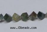 CAB441 15.5 inches 6*6mm inclined cube indian agate gemstone beads