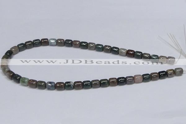 CAB447 15.5 inches 8*8mm column indian agate gemstone beads