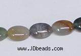 CAB457 15.5 inches 10*14mm oval indian agate gemstone beads wholesale