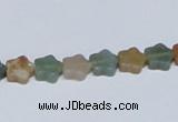 CAB458 15.5 inches 8*8mm star indian agate gemstone beads wholesale