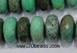 CAB46 15.5 inches 11*20mm faceted rondelle green grass agate beads