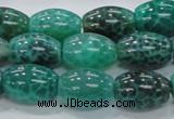 CAB52 15.5 inches 13*18mm egg-shaped peafowl agate gemstone beads