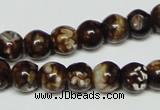 CAB610 15.5 inches 10mm round leopard skin agate beads wholesale