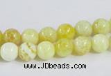 CAB659 15.5 inches 8mm round fire crackle agate beads wholesale