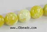 CAB662 15.5 inches 14mm round fire crackle agate beads wholesale