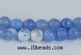 CAB665 15.5 inches 6mm round fire crackle agate beads wholesale