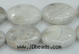 CAB912 15.5 inches 18*25mm oval natural crazy agate beads wholesale