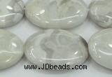 CAB913 15.5 inches 22*30mm oval natural crazy agate beads wholesale