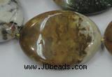 CAB952 15.5 inches 30*40mm oval ocean agate gemstone beads