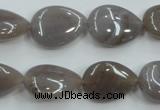 CAB957 15.5 inches 13*18mm flat teardrop ocean agate gemstone beads