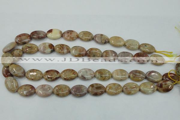 CAB976 15.5 inches 13*18mm oval Morocco agate beads wholesale