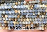 CABS01 15 inches 4mm round blue calcite beads wholesale