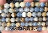 CABS03 15 inches 8mm round blue calcite beads wholesale