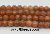 CABS09 15 inches 12mm round orange calcite gemstone beads wholesale