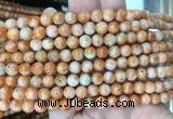 CABS15 15 inches 6mm round orange calcite gemstone beads wholesale