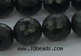 CAE40 15.5 inches 16mm faceted round astrophyllite beads wholesale