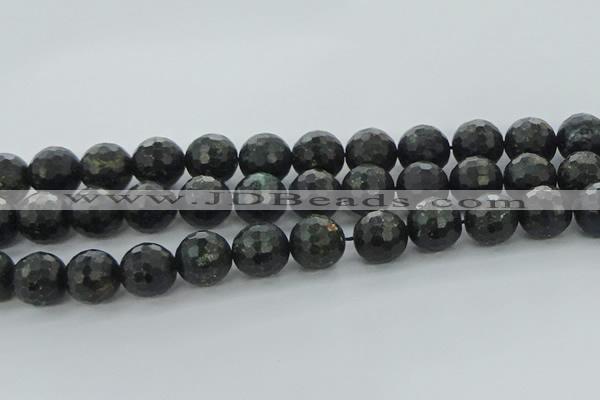 CAE40 15.5 inches 16mm faceted round astrophyllite beads wholesale