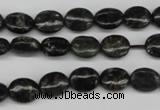 CAE54 15.5 inches 8*10mm oval astrophyllite beads wholesale