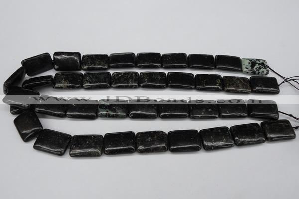 CAE92 15.5 inches 15*20mm rectangle astrophyllite beads wholesale