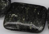 CAE96 15.5 inches 30*40mm rectangle astrophyllite beads wholesale